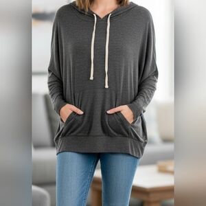 Acemi Charcoal Hoodie Sweatshirt Pit 25